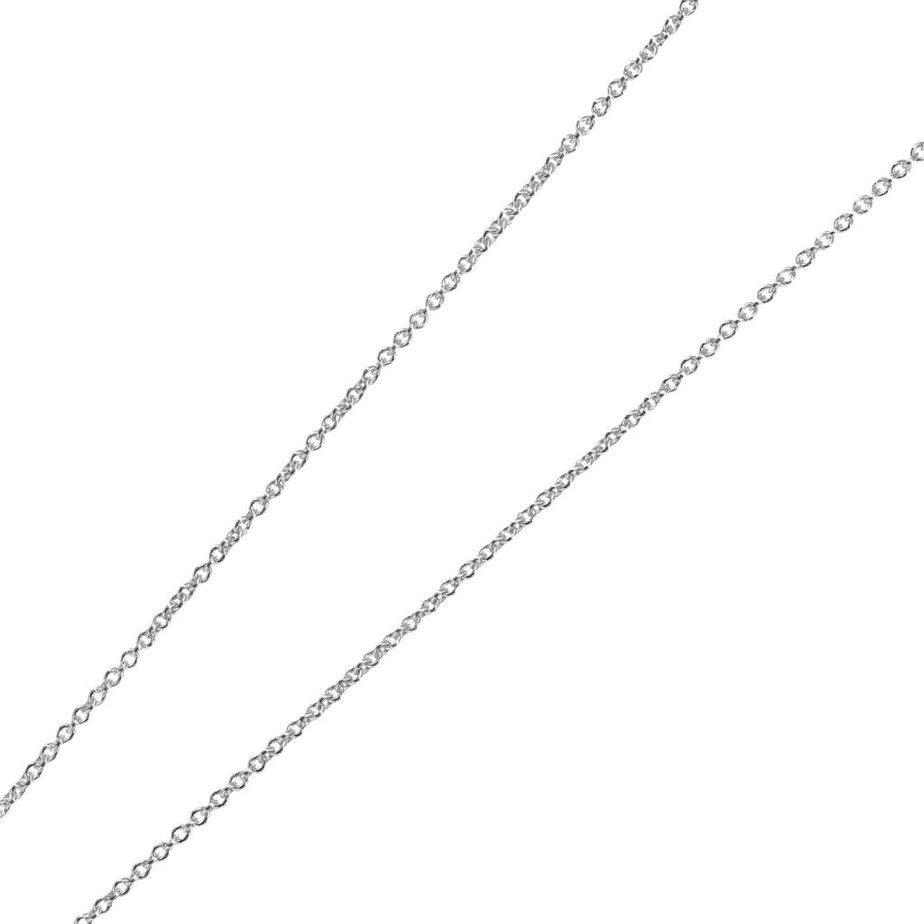 TIFFANY&Co. Stencil Cross Necklace Silver925 3.18g Women Used