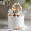 Love Wedding Cake Toppers Romantic Bride Groom Love Cake Topper Figurines for Engagement Wedding Anniversary Decorations Gifts