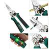 Industrial Multifunction Wire Stripping Tool Integrated Voltage Detector Ergonomic Nonslip Grip for Electricians