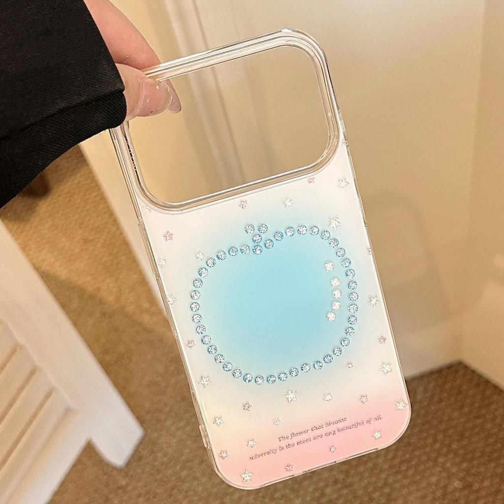 Glitter Gradient Powder Blue iPhone Case for iPhone 17 and iPhone 17 Pro Max