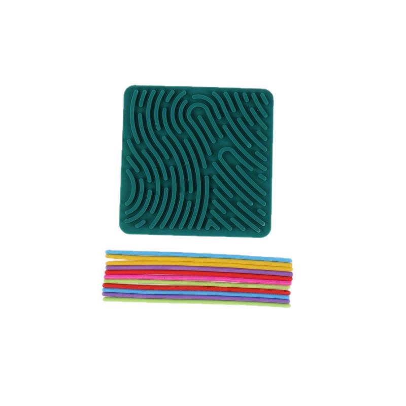 Children's Silicone Sensory Activity Board - Creative Twist & Focus Training Toy