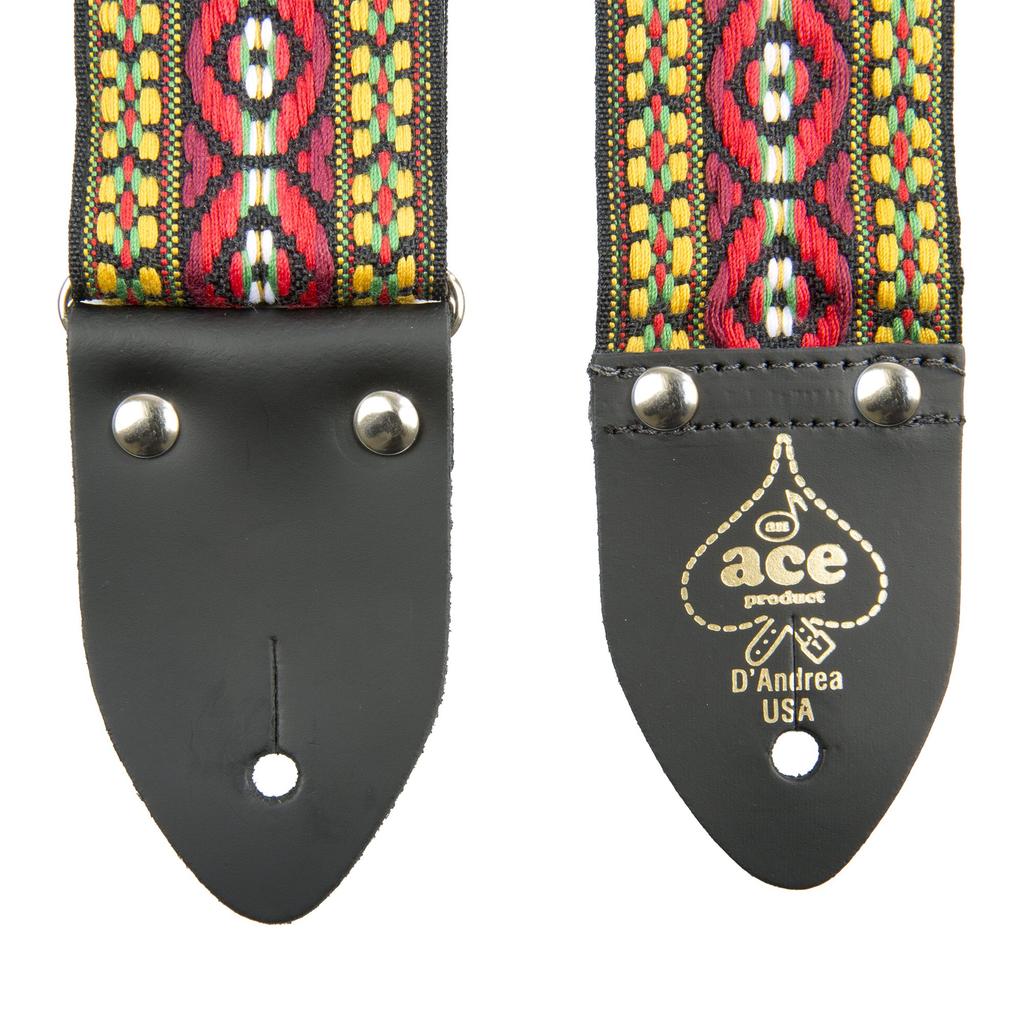 ACE Guitar Strap Bohemian Red ACE-4