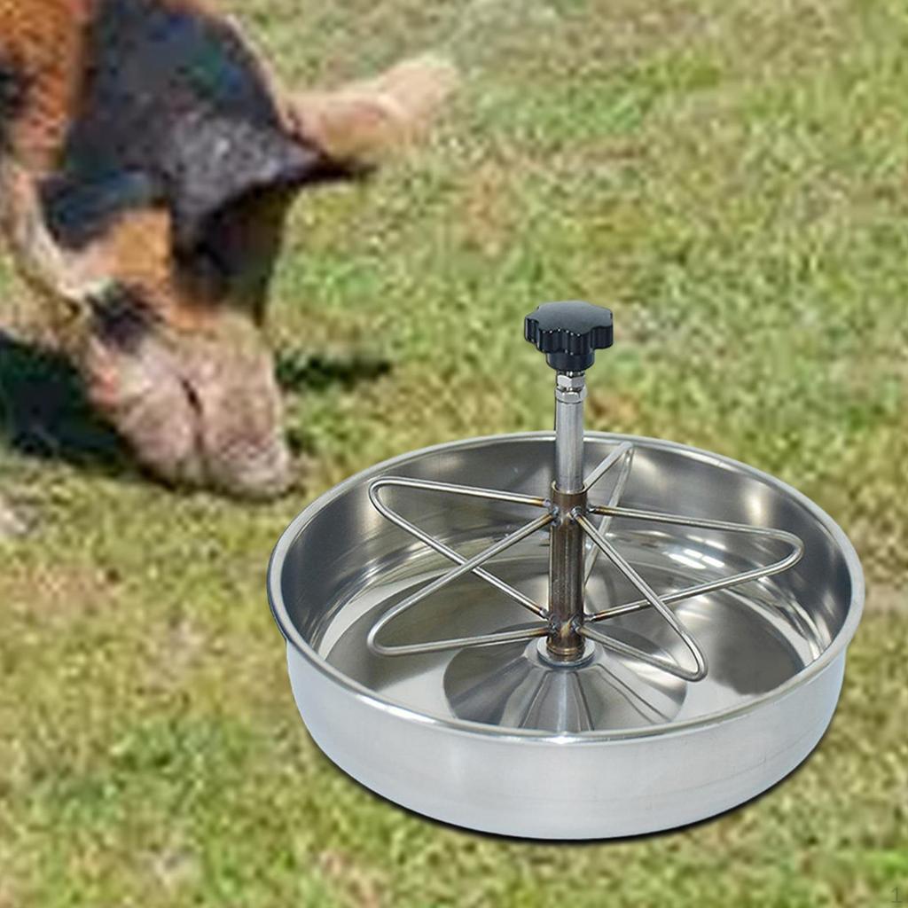Pig Feed Trough Feeder Bowl Stainless Steel Piglet Waterer Livestock