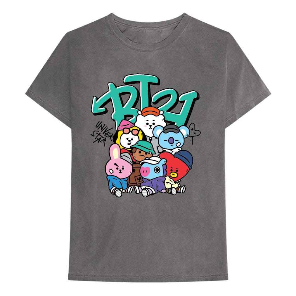 Bt21 Street Mood Group Official Tee T-Shirt Mens Unisex XL