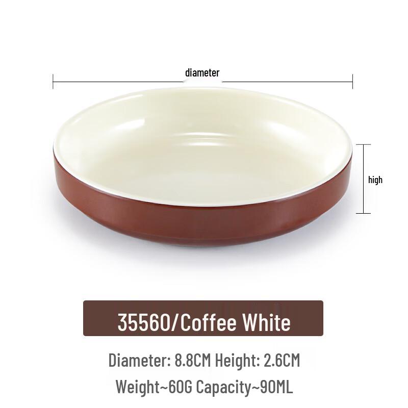 Molona Round Melamine Small Side Plates - 10 Pack