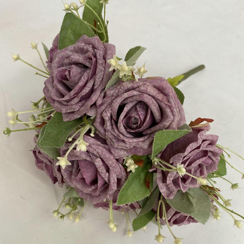 Faux Rose Flower Vase Arrangement For Wedding Photography And Event Decoration