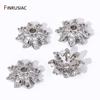 18K Gold Plated Brass Snowflake Bead End Caps,Inlaid Zircon Flower Bead Caps For DIY Bracelet Necklace Making Supplies Findings