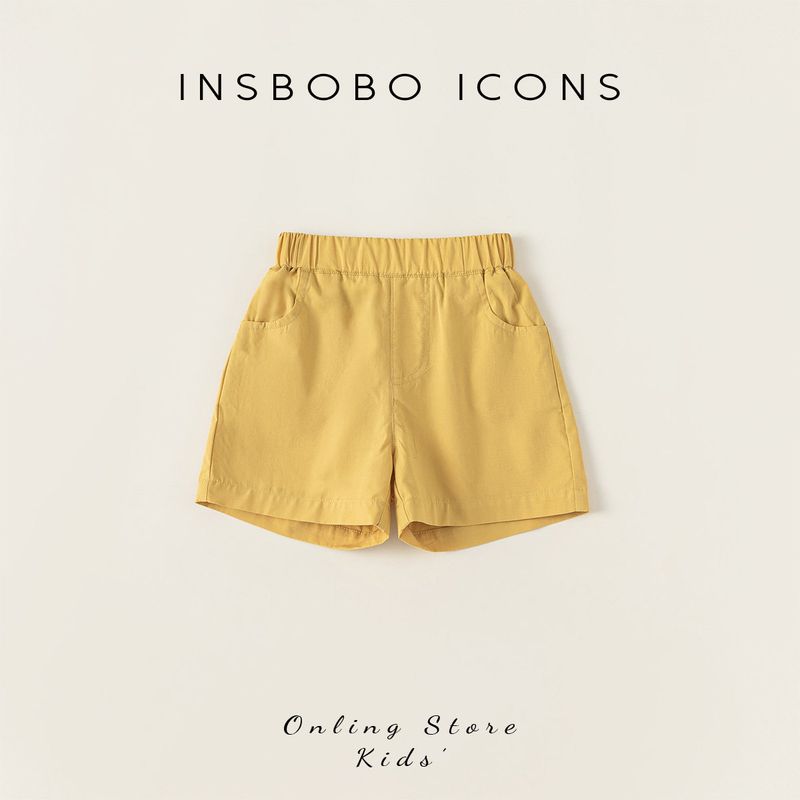 Baby Outerwear Thin Boy Summer Clothing Shorts Yellow 90