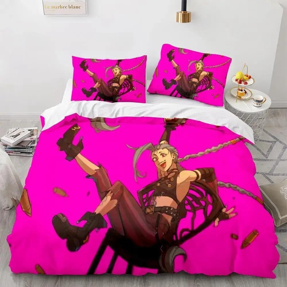 Runaway Lol Jinx Bettwäsche Set Einzel Twin Voll Königin King Size Bett Set Erwachsene Kind Schlafzimmer Bettbezug-set ropa de cama matrimonio