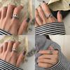 Crown Chic Open Ring For Women In Stunning Retro Silver With Elements Geometric
