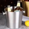 Seaux à Glace Pour Fêtes Refroidisseur de Boissons 2L Baignoire à Boissons en Métal Contenant Isolé Refroidisseur à Vin Avec Poignée Pour Champagne