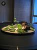 Shanghai Meikong Dining Table with Lazy Susan and Preserved Moss Ornament - Green Plant and Flower Pot Scenic Decoration