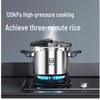 KOBACH 304 Stainless Steel Explosion-Proof Pressure Cooker