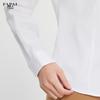 FAPAI Women's 100% Cotton Non-Iron Long Sleeve Business Shirt