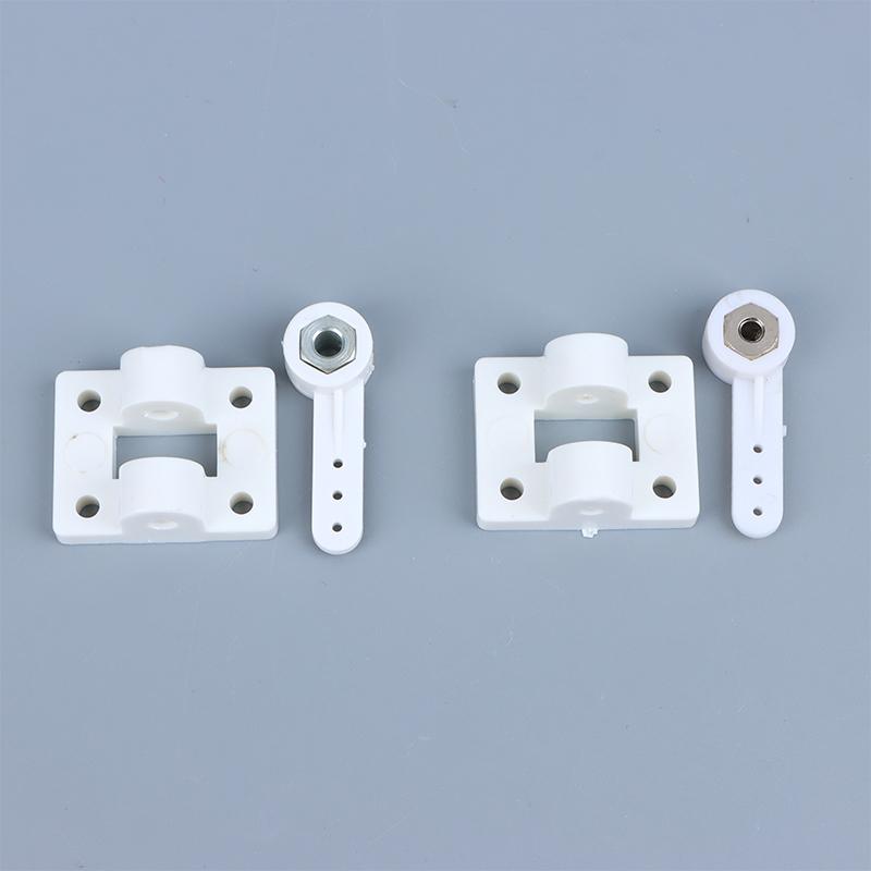 1 Set Landing Gear Front Wheel Steering Steering Arms+Mounts Suitable For Rc Fixed Wing Aircrafts Diy Parts