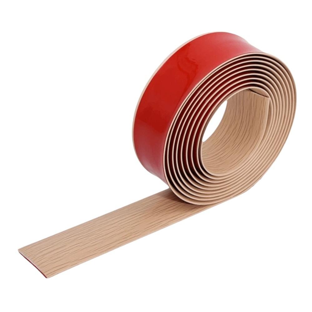 Wood Like Self Adhesive Floor Transition Strip Windproof Doorway Threshold  Mirror Frame Trim