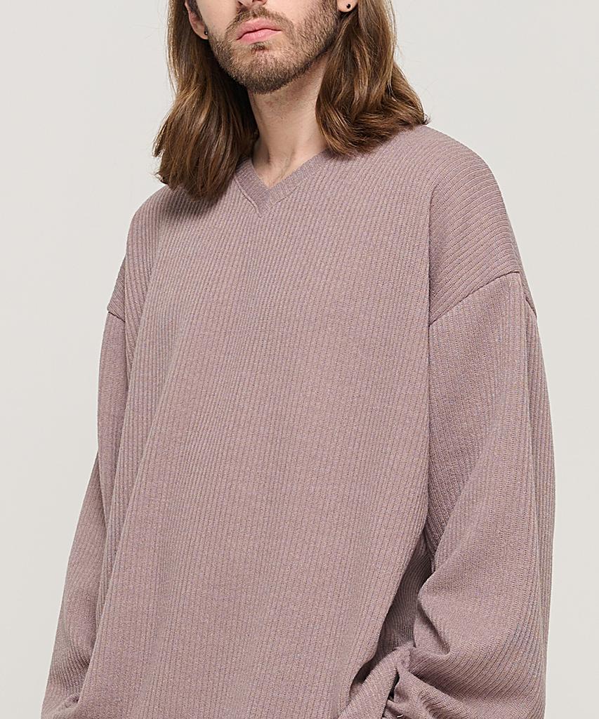 CARGOBROS Cb V-Neck Oversized Knit (Beige)