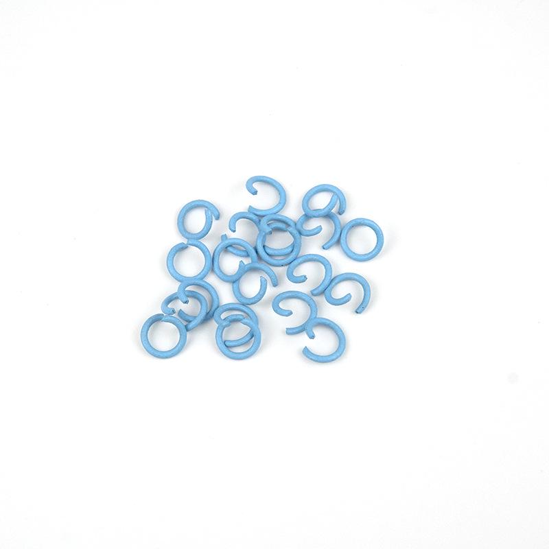 Breloc cu inel de fier colorat pentru bijuterii și brățări DIY