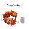 Maple Leaf Pinecone Wreath for Thanksgiving Door Wall Hanging Decor