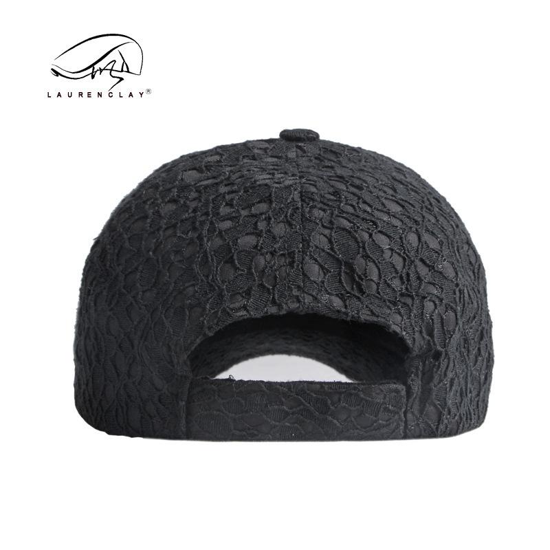 Hat Women's Baseball Cap New Solid Color Lace Comfortable Breathable Cap Outdoor Casual Sun Hat