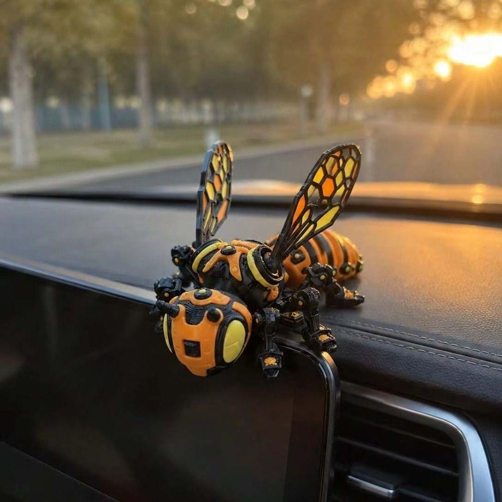 3D Printed 3D Printed Mechanical Bee Movable Joint Articulated Bee Toy Holiday Gift