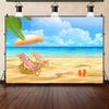 Summer Pool Party Friends Gathering Decoration Background Slide Seaside Beach Coconut Tree Photo Studio Photography Background
