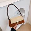Chic Minimalist Shoulder Bag For Women Featuring Soft Suede And Magnetic Closure