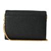 Tory Burch Emerson Metal Logo Chain Shoulder Strap Small Leather And Leather Crossbody Bag Women crossbody bag Black 136093-001