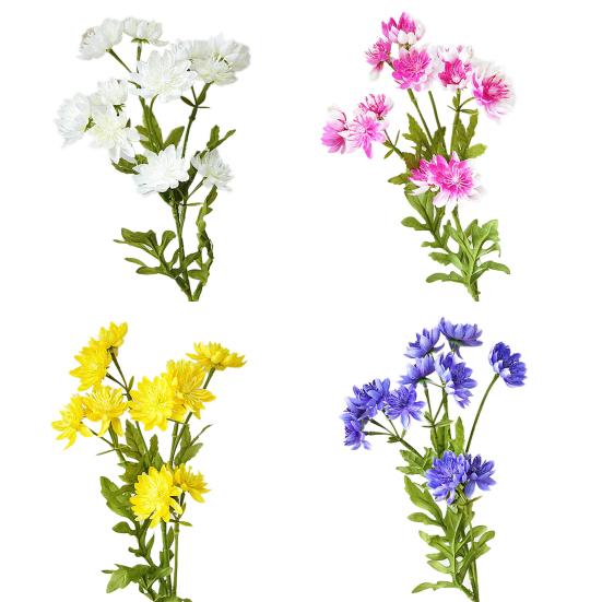 1Pc Artificial Crisântemo Jardim Flor Falsa DIY Festa de Casamento Decoração de Casa