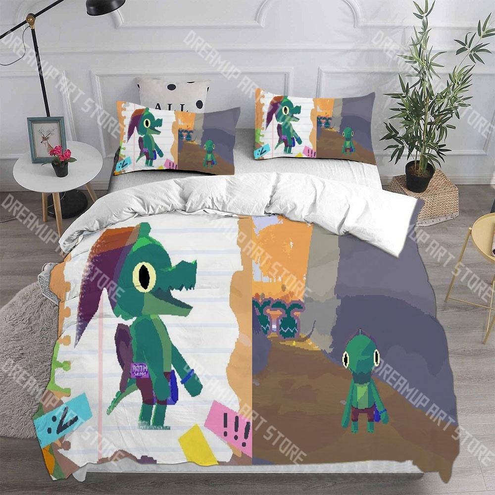 Fashion Lil Gator Game Bedding Set Single Twin Full Queen King Size Bed Set Kids Bedroom Duvetcover Sets Bed Sheet Set