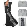 High Street Double Line Hip Hop Hose Herren Cross-border Geknöpft Sportliche Freizeit Hose Herren Locker West Coast Kaschmirblume Sporthose