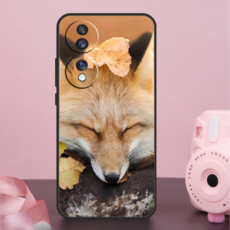 Cute Fox In Autumn Case For Honor 200 400 Pro 50 70 90 X9a X9b X9c X9d X8b X8c Win Magic 7 Lite 5 6 8 Pro Cover