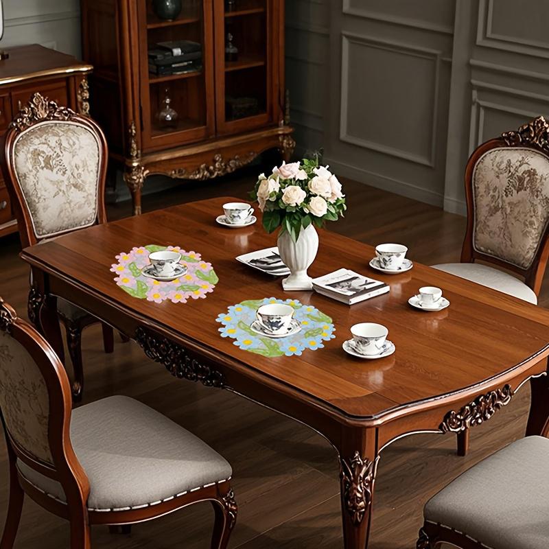 30cm*30cm Table Mat Placemats Ornament Insulation Pad Slip-resistant Meal Mat Rural Style Home Decorations