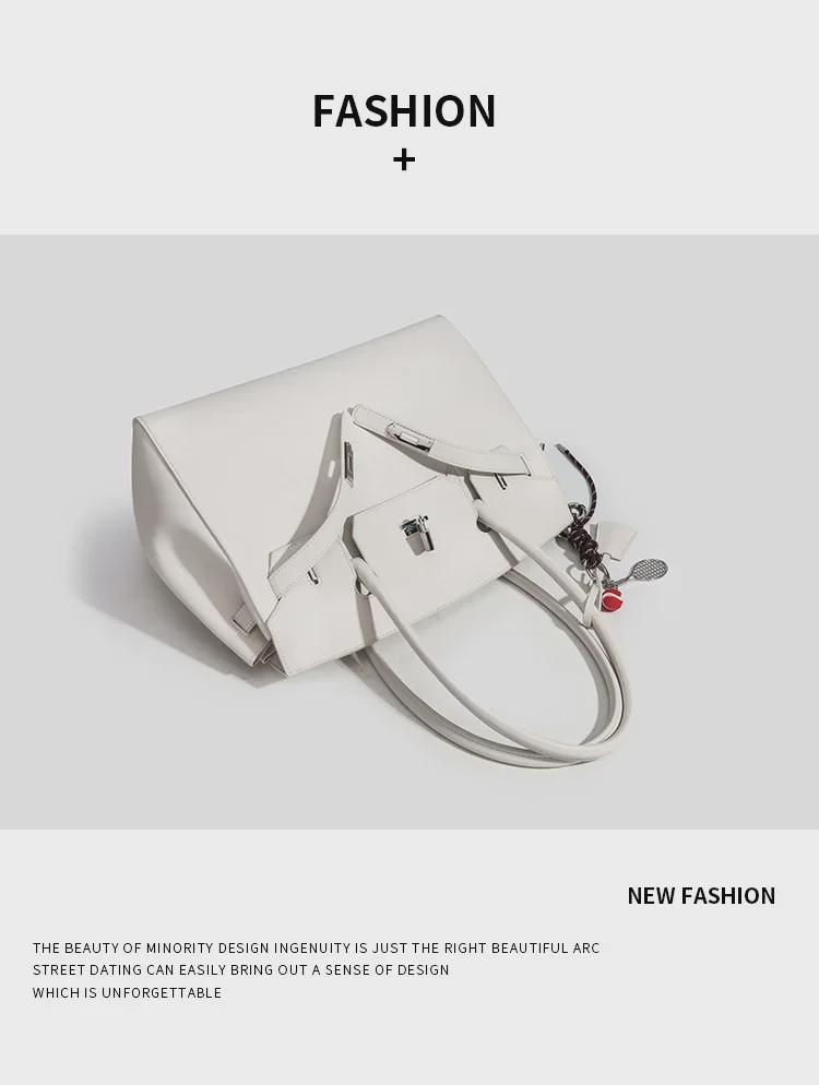 Sac fourre-tout à bandoulière et à bandoulière platine grande capacité printemps/été 2025