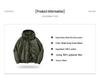 Herren Arbeitsjacke mit Kapuze aus reiner Baumwolle, Herbst/Winter, mit Samtfutter, Verdickt, Lockerer Schnitt, Übergröße, Stil 6836.