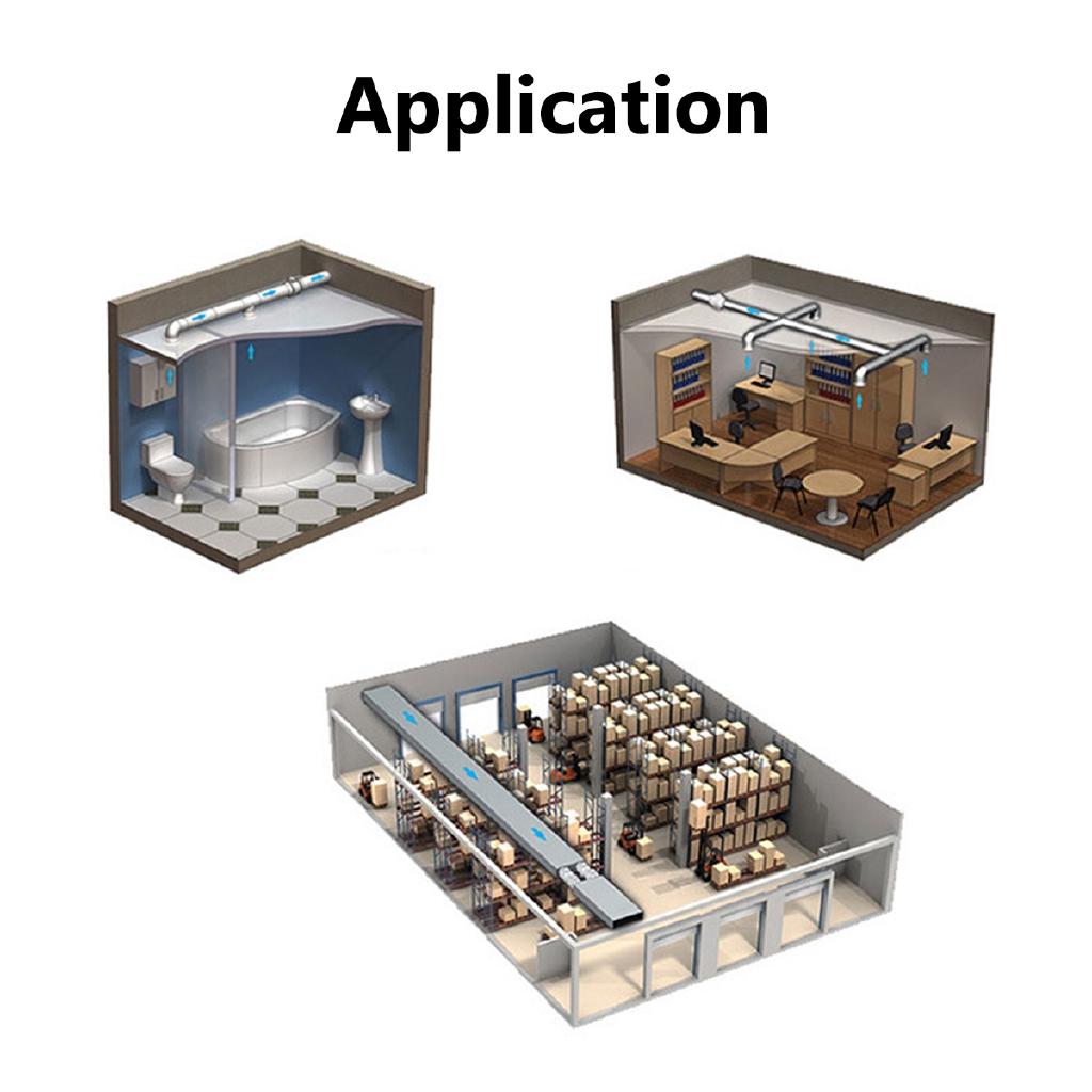 4"6"8" Ventilator Bathroom Removal Ventilate Air Kitchen Pressure Boost Fan Wall Window Toilet Mountable Exhaust Fan