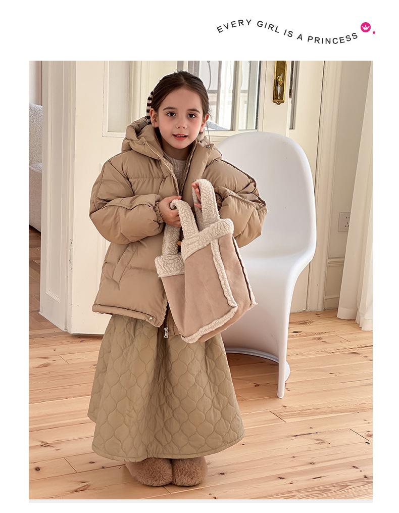 2025 Winter Kids' Thick Cotton-Padded Jacket for Boys and Girls – Cozy Bread Coat for Middle and Big Children