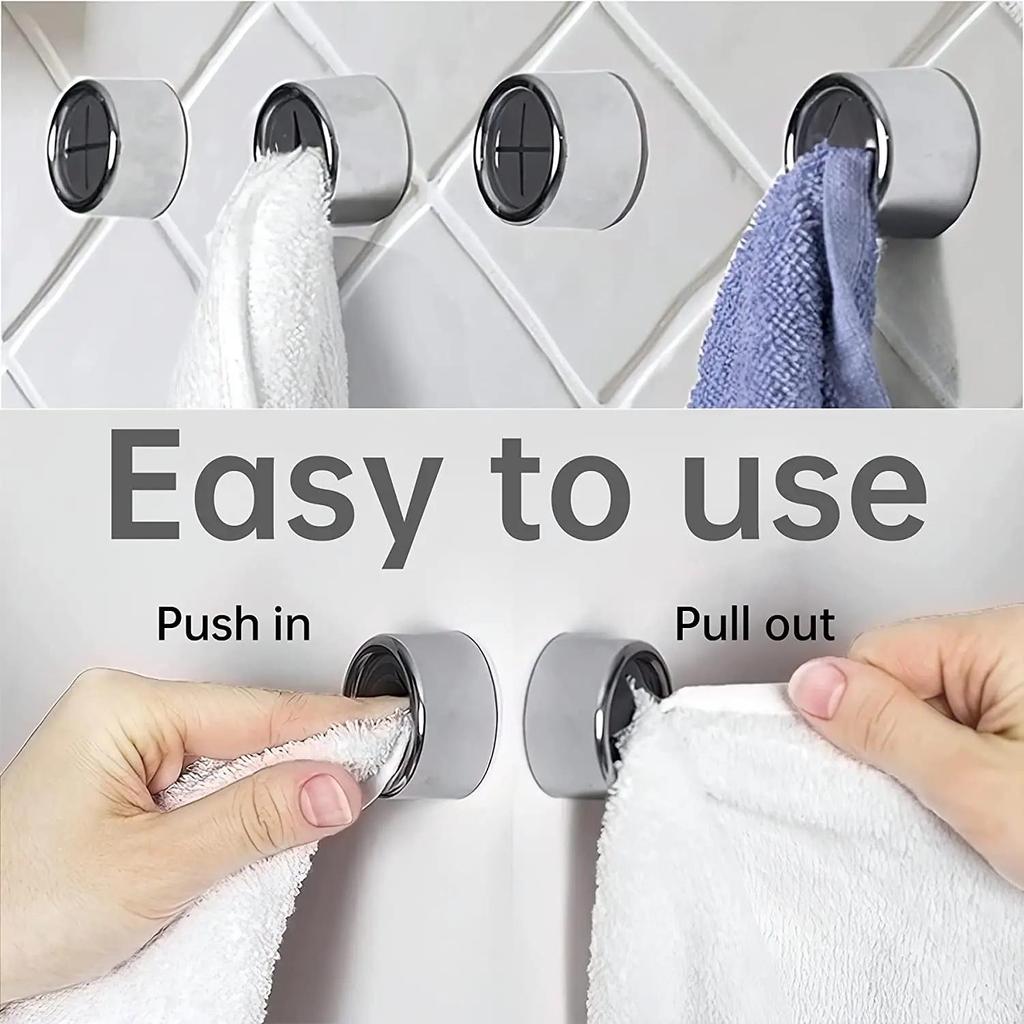 3pc Kitchen Towel Storages Racks Hanger Rag Organizer Bathroom KitchenDishcloth StorageHook Mini Adhesive Storage-Hook Tools
