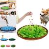 Pet Feeding Snuffle Mat For Dogs Felt Anti-choke Food Dispensing Toy In Pink