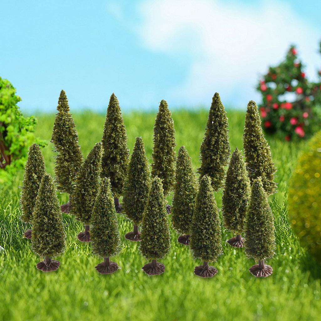 10 Cm Diorama Trees Christmas Village Model Trees Christmas Christmas Village Trees Variety Of Sizes DIY Landscapes