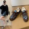 4CM Heightening Mesh Breathable German Training Shoes Women's 2025 New Summer Versatile Casual Sports Board Shoes Soft-soled Single Shoes