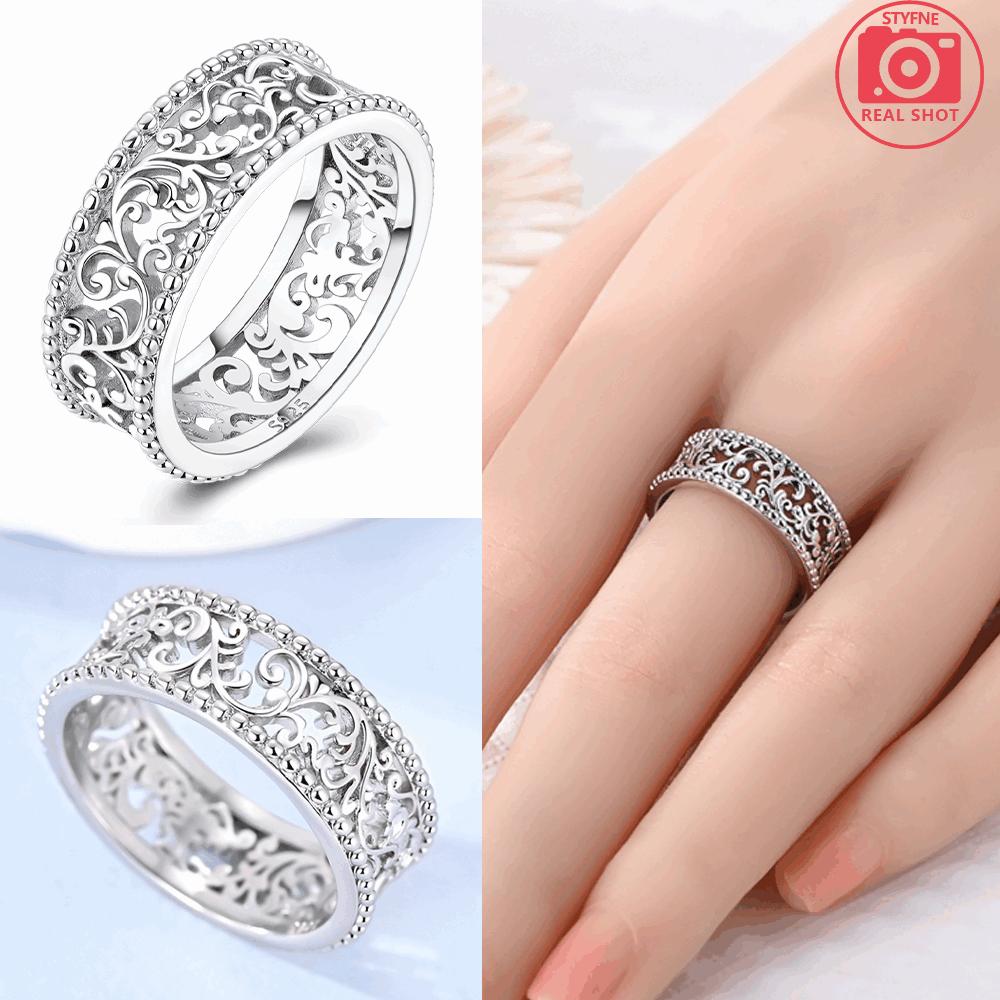 Den svatého Valentýna 925 Sterlingového stříbra Černý & Růžový Srdce Lesklé Zirkonové Prsteny Trendy Prsten pro Ženy Dárek Lásky DIY Jemné Šperky