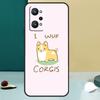 Corgi and Bubble Tea For Realme 14 13 Pro Plus 10 11 12 GT 5 6 6T GT7 Pro C61 C55 C53 C51 C21Y C25S C75 C67 Case