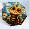 Bee Yin Yang Harmony 8-Frame for Travel, camping, Casual Lightweight Portable Umbrella, Essential for every family Holidays Birthday Gift