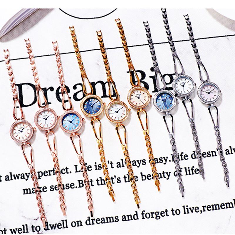 Gadi Luxury Alloy Womens Quartz Watch With Rhinestone Decor For Casual Fashion