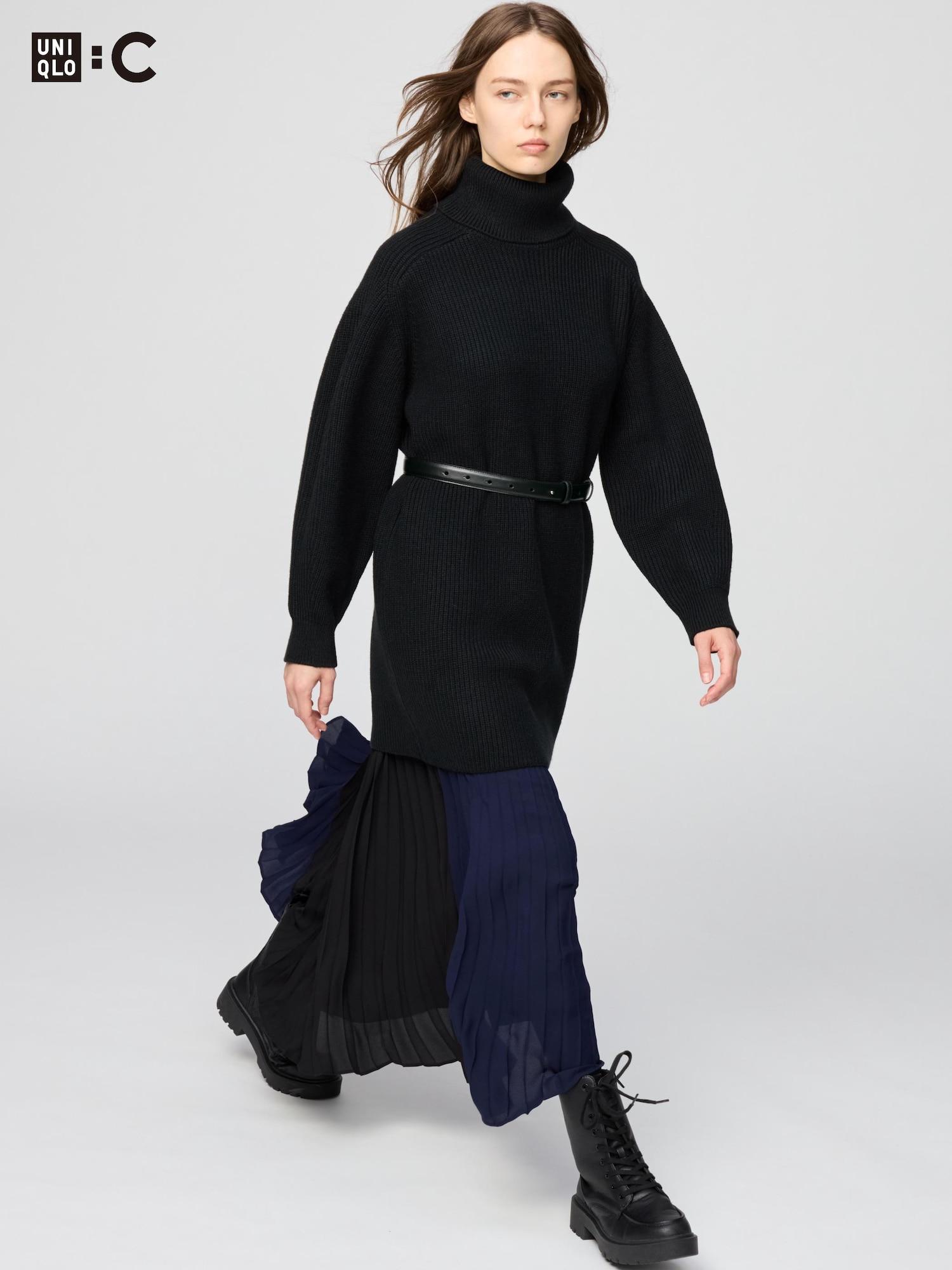 

Uniqlo Вязаное мини-платье 09 BLACK/WOMEN S