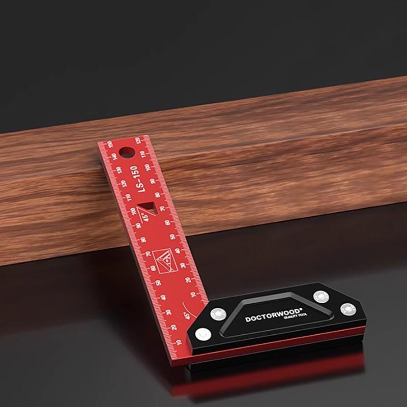 

Multi-Angle Measuring Ruler, Carpenter Square, Combination Framing Square, 45/90 Degrees, L Square for recise Measuring Drawing 1pcs