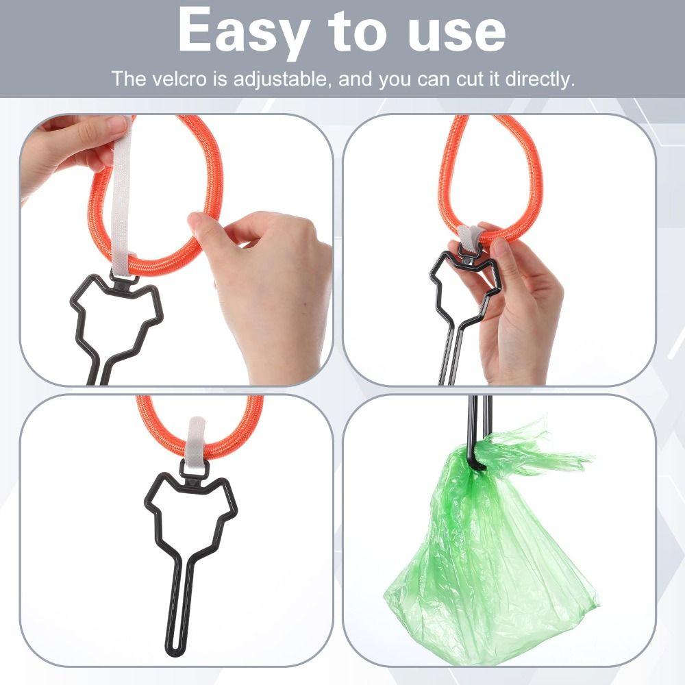 2PCS Hands-Free Dog Poop Bag Carrier Lightweight Waste Bag Holder Dog Waste Carrier  Pet Supplies