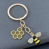 Adorable Beehive Alloy Keychain Pendant