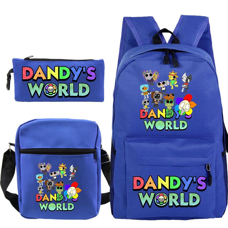 Game Dandy's World Peripheral Printed Backpack Elementary and Secondary School Bag Combination Set